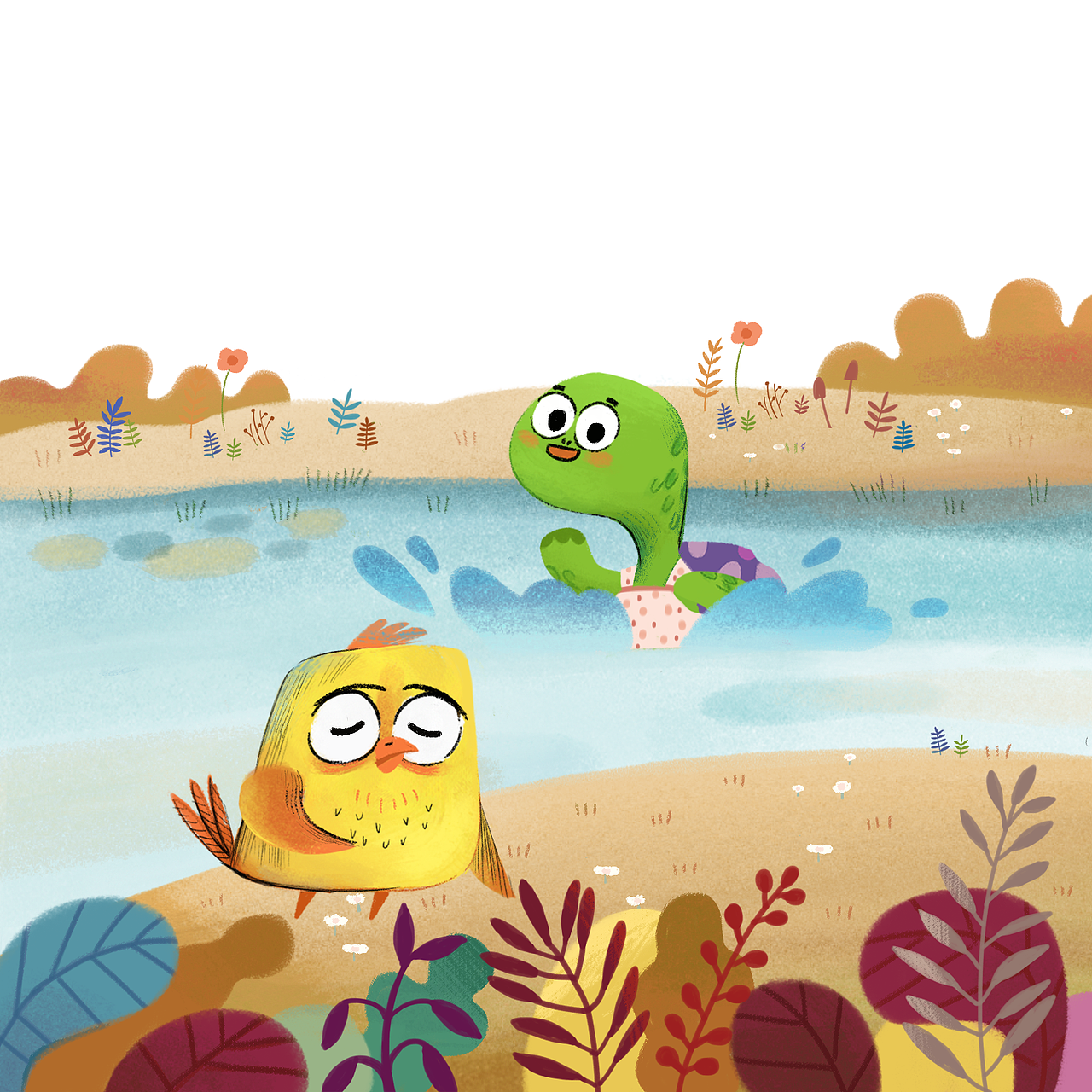 小乌龟和小小鸡