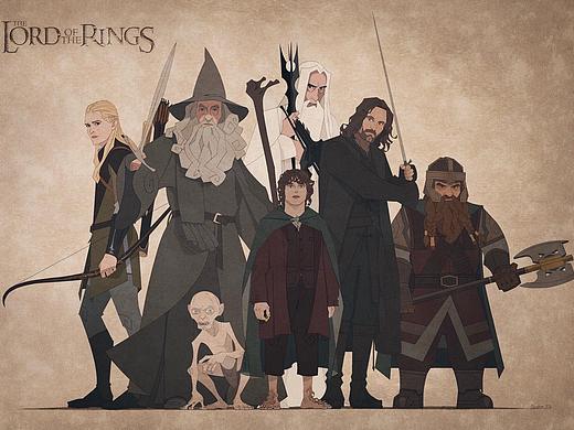 魔戒系列角色插画