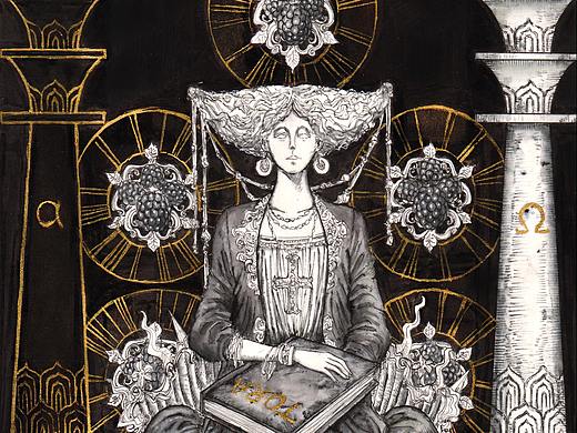 【塔羅】THE HIGH PRIESTESS（個人主頁-ZNDE2NzY1MzY=） - 藝術(shù)插畫 - 站酷設(shè)計師DScoop原創(chuàng)素材 - 站酷ZCOOL
