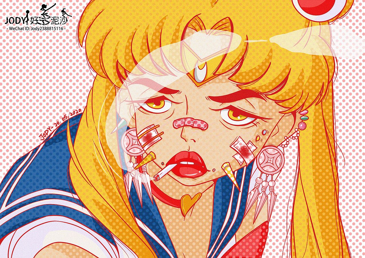 美少女戰士變身（图ZMjA5NTM2NTg4） - 商业插画 - 站酷设计师好多泥沙原创素材 - 站酷ZCOOL