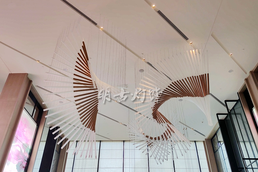 酒店大堂非标吊灯定制（图ZMjMyMTM1MDAw） - 家装设计 - 站酷设计师明古灯饰定制图库原创素材 - 站酷ZCOOL