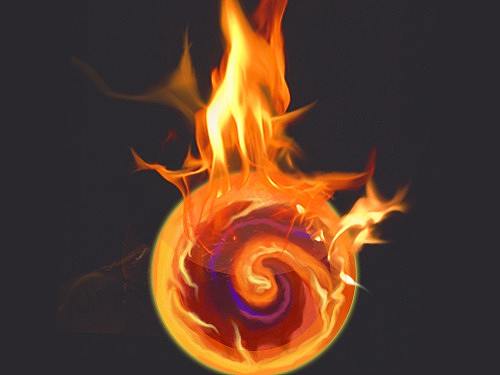手绘临摹作品<游戏UI图标><魔法球>