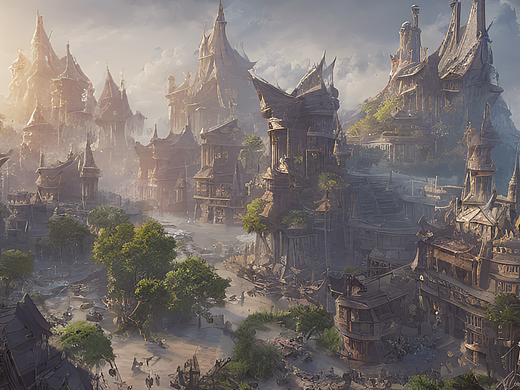 #站酷梦笔#拿着宝剑的游戏风美女（个人主页-ZNjQ2NDgyNzI=） - AI作品 - 站酷设计师407449671原创素材 - 站酷ZCOOL