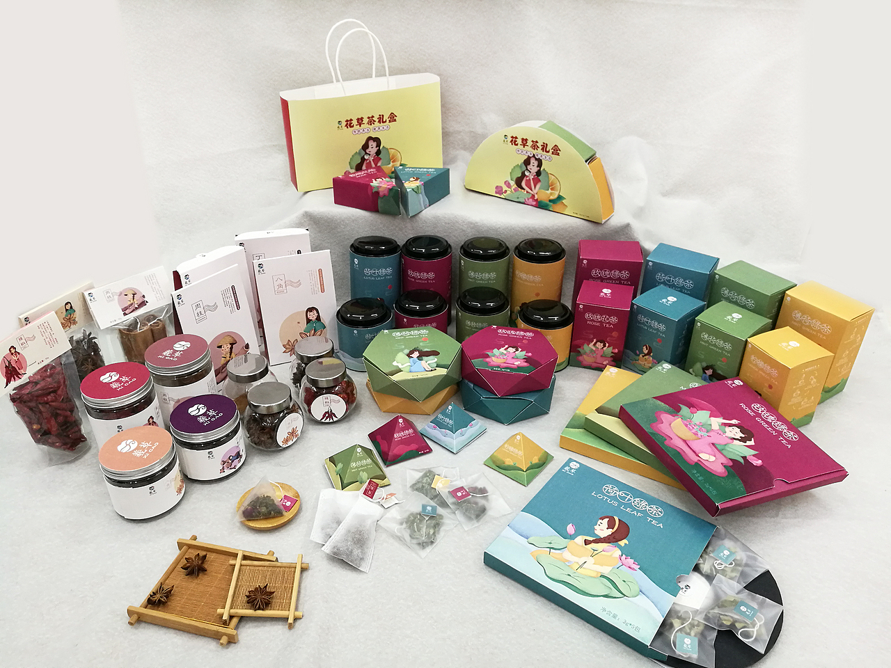 毕设—花草茶和调味料包装设计