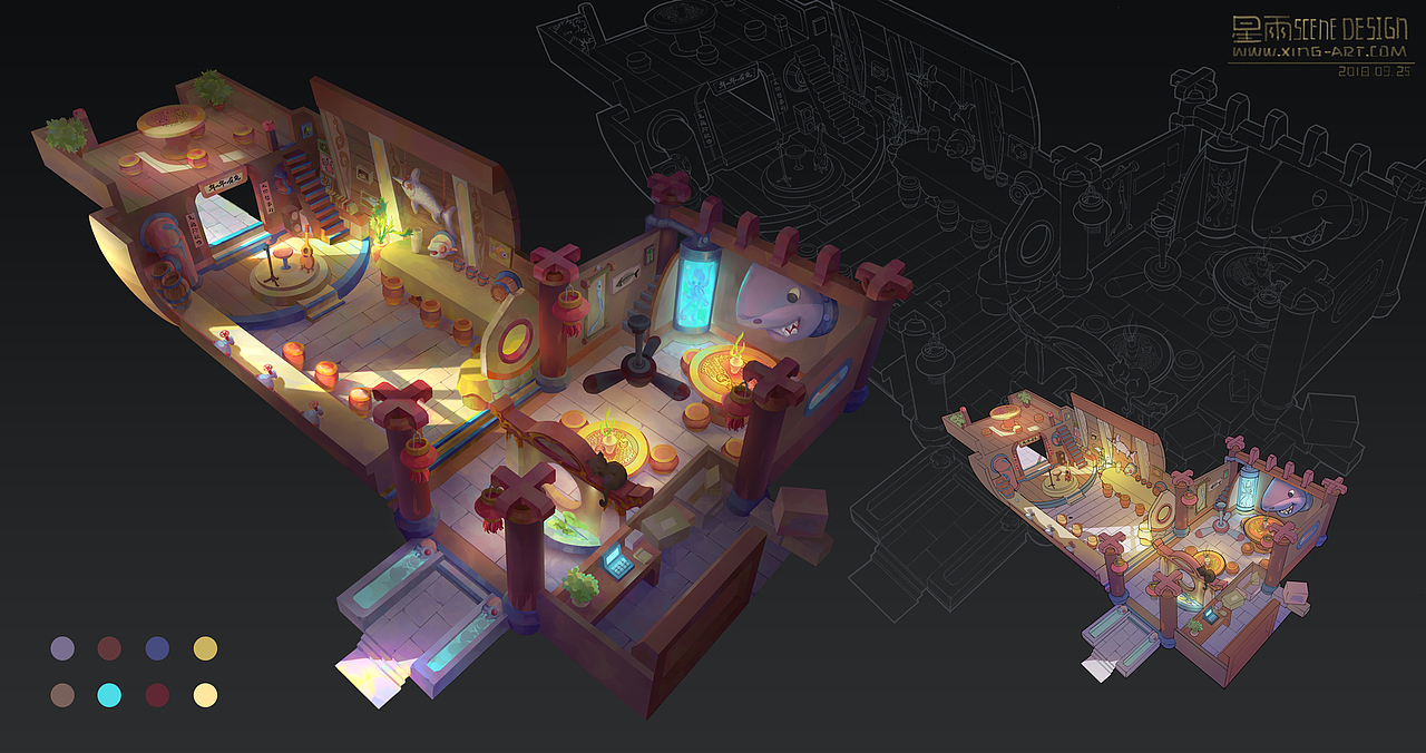 星雨场景班学员室内设计作业选登