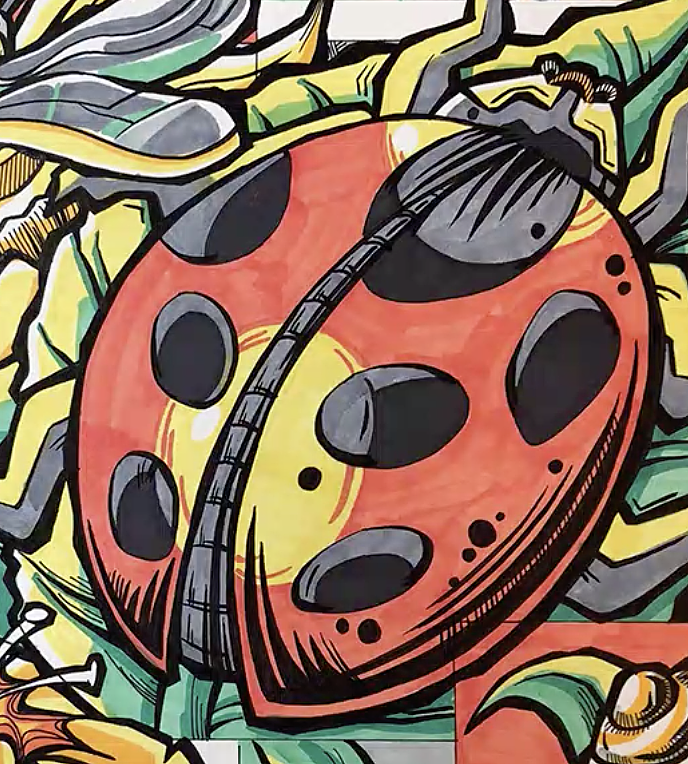 万物迎春#装饰画#鲁讯美术学院装饰画#考研设计