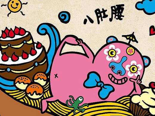 闽南特产包装插图设计