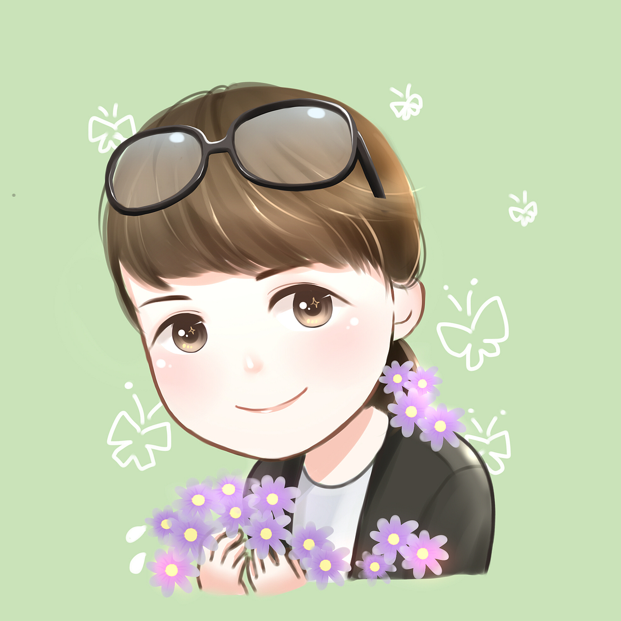 人物头像插画合集（图ZMTA2ODA5NjA0） - 商业插画 - 站酷设计师影茶茶原创素材 - 站酷ZCOOL