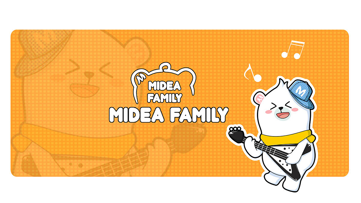 Midea Family 设计大赛 --“音乐一家”（图ZMTU0MDkxNDIw） - 图案 - 站酷设计师吉吉卡通设计原创素材 - 站酷ZCOOL