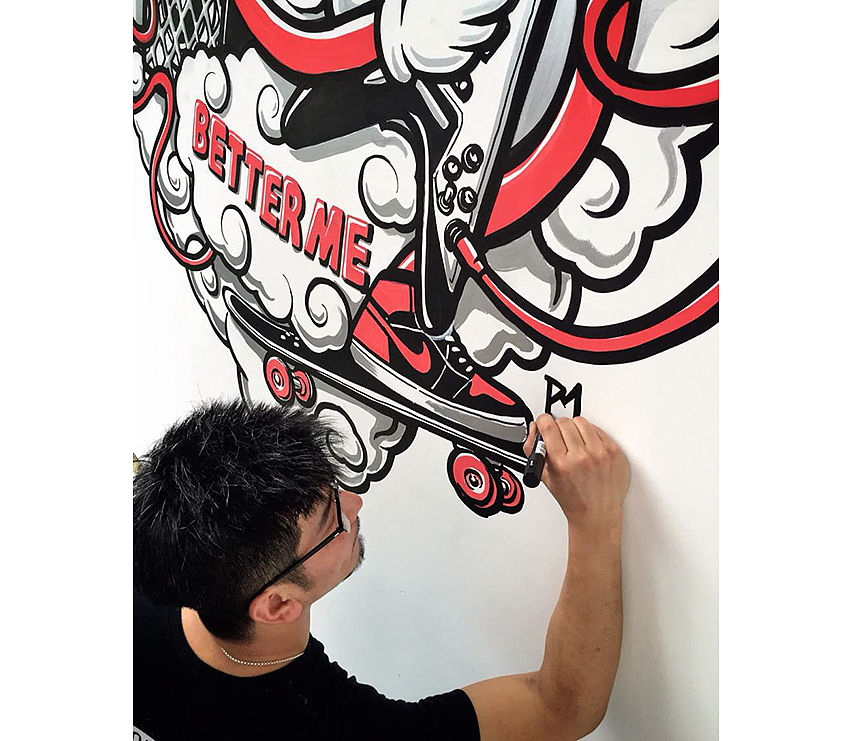 A Plus 健身工作室 室内壁画