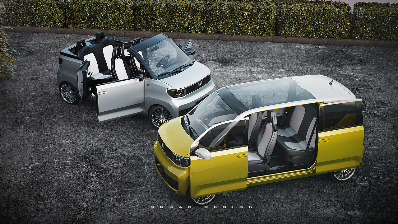 五菱宏光mini ev四座敞篷车新车预览