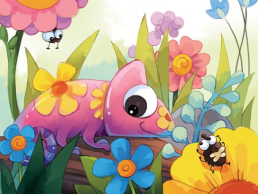 儿童绘本《最美变色龙》未出版