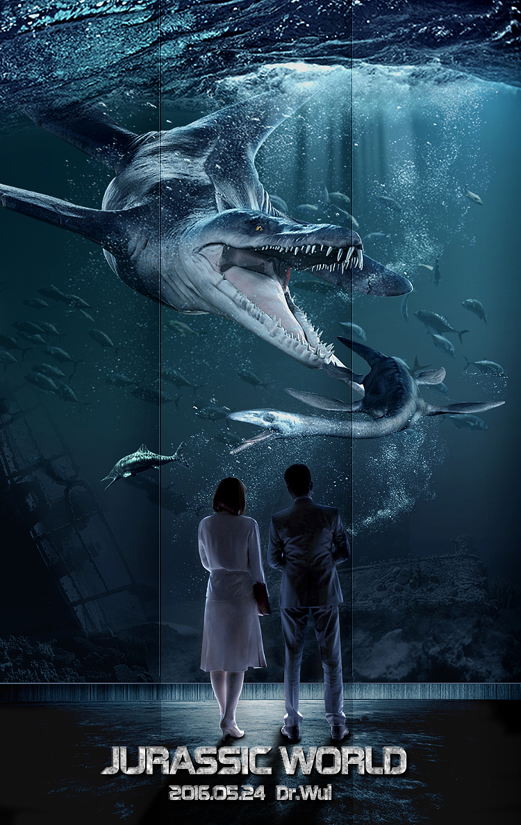 侏罗纪世界海报 临摹作业（图ZNDk2MzcwNzY=） - 图案 - 站酷设计师DrWul原创素材 - 站酷ZCOOL
