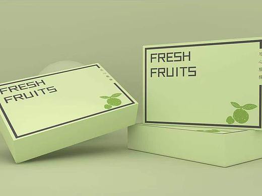 水果通用包装盒、简约风格、清新风格、橙子、苹果礼盒