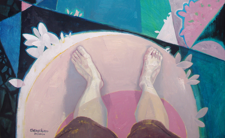 在地角捡贝壳（图ZMTkwMjA1NTg4） - 绘画 - 站酷设计师陈其彪原创素材 - 站酷ZCOOL