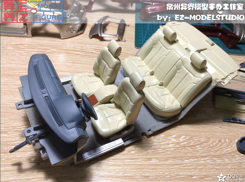 1：18NOREV奔驰W140黑色改玫瑰金