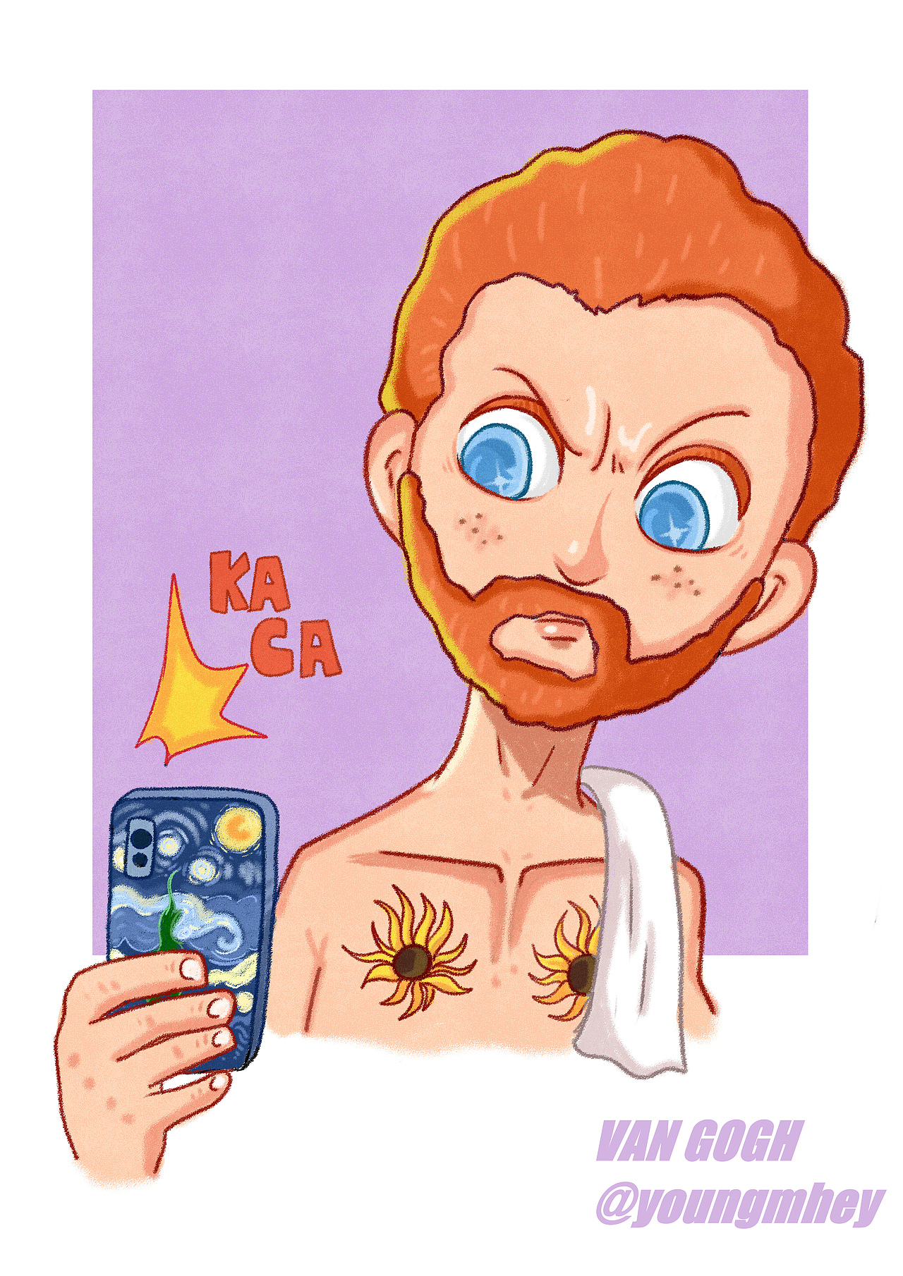 梵高的日常🎨（图ZMjAyMTk0ODI0） - Graffiti - 站酷设计师梦想当平胸的綰原创素材 - 站酷ZCOOL