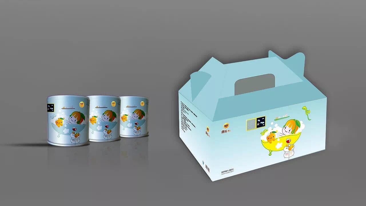 原创包装案例|康发食品新品罐头包装(原创)