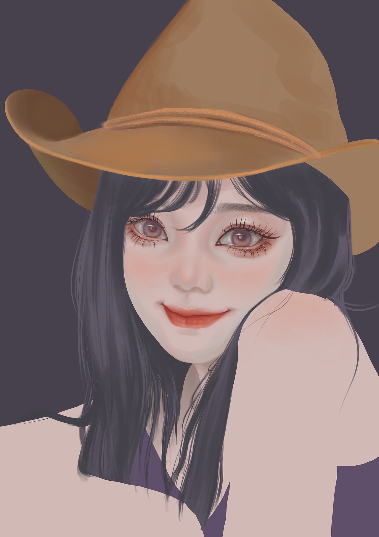 第一幅照片头像procreate