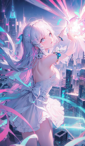 魔法少女（图ZMzMzMDE1MzY4） - AI作品 - 站酷设计师迂回值RDR原创素材 - 站酷ZCOOL