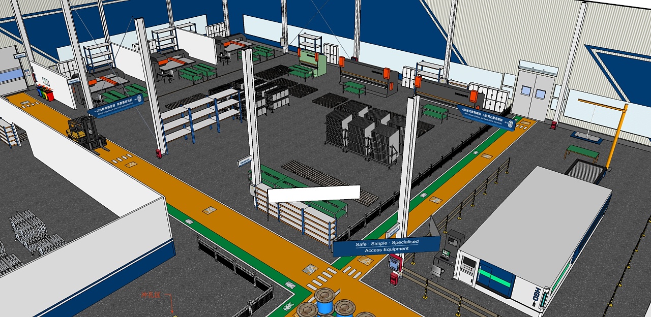 工厂车间模型图|三维|建筑/空间|谷建伟 - 原创作品 - 站酷 (zcool)