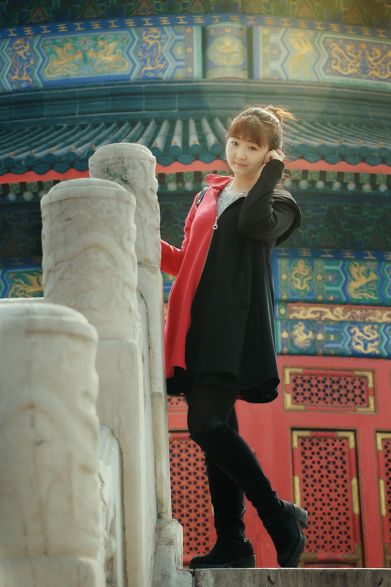 日坛公园的姑娘