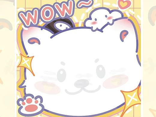 原创宠物便利贴设计～