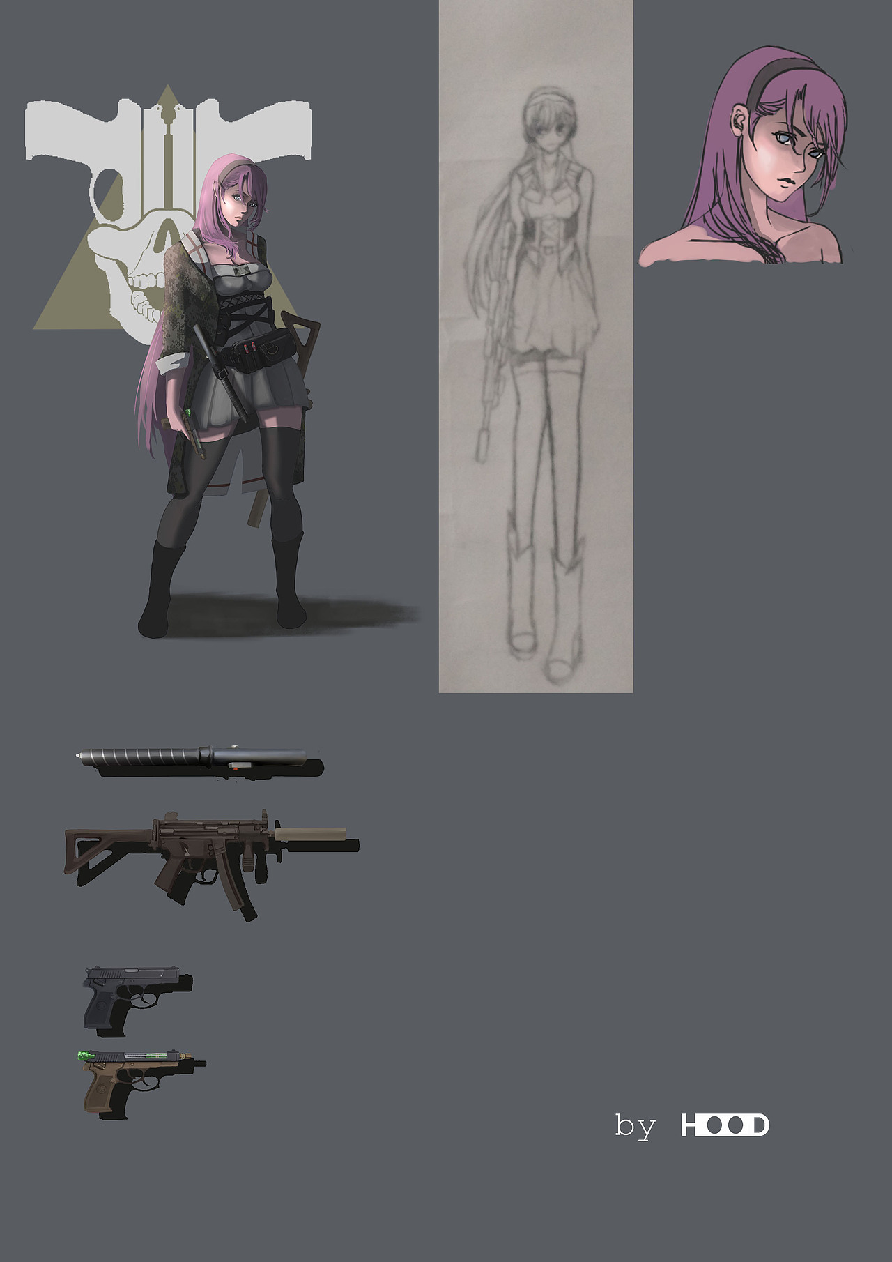 一组军事人设|插画|概念设定|hood兜帽_原创作品-站酷zcool