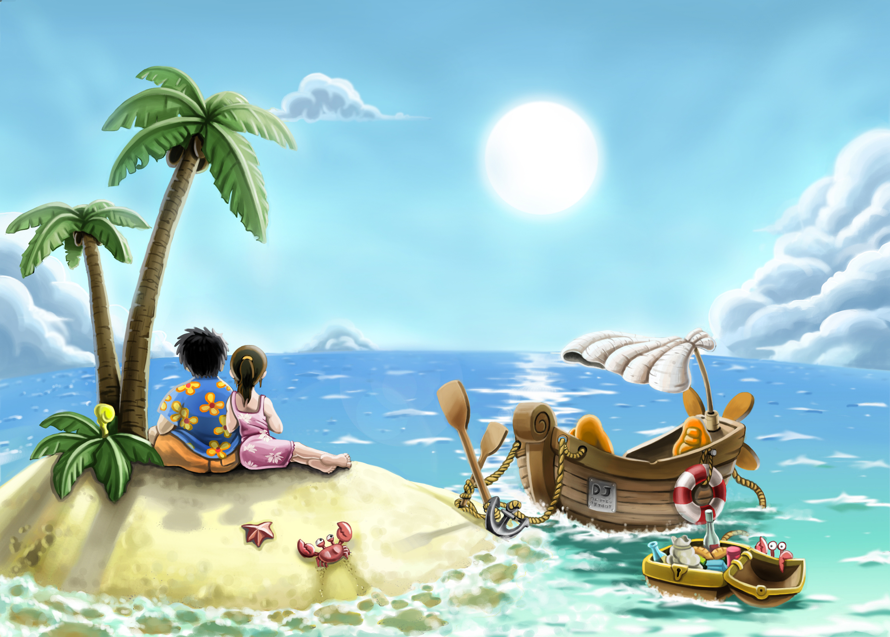 海岛|插画|商业插画|我叫YT - 原创作品 - 站酷 (ZCOOL)