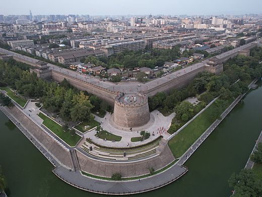 【航拍西安】著名的西安西南城角