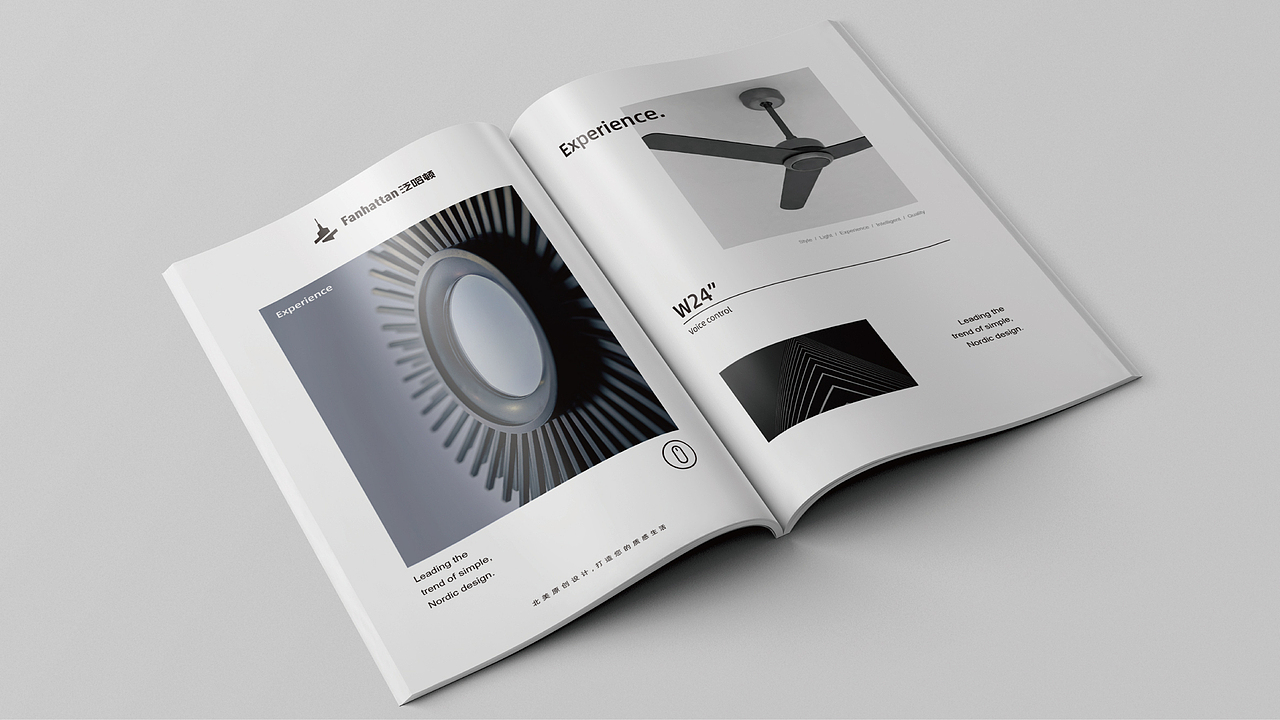 【泛哈顿·智能变频吊扇灯】核桃VI品牌形象设计