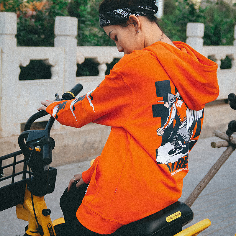 STRETAG思锐泰格2020秋季新款连帽卫衣男女情侣外套