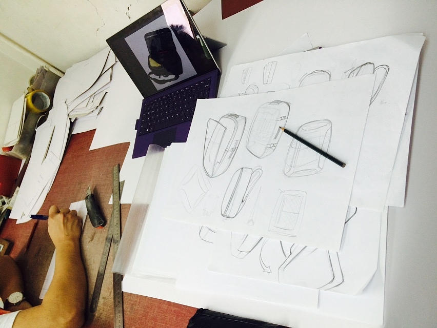 制作过程,草图。