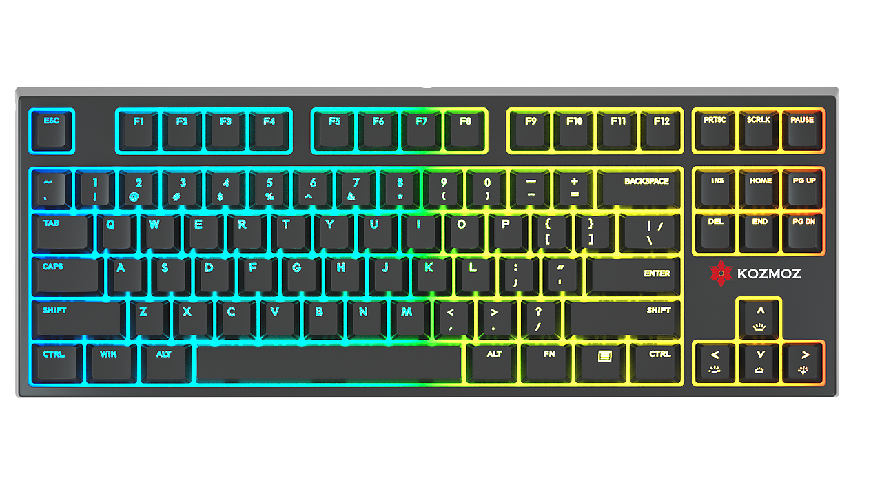 87机械键盘C4D渲染图