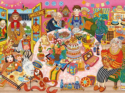 原创系列插画——天伦之旅