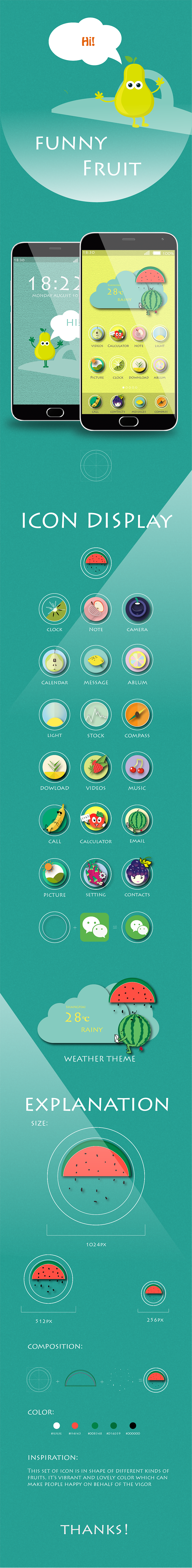Funny Fruit-水果系列icon（图ZMzQwMjc0NjA=） - 图标 - 站酷设计师annapan原创素材 - 站酷ZCOOL