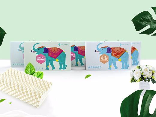 西安乳胶枕包装设计（包装设计公司）