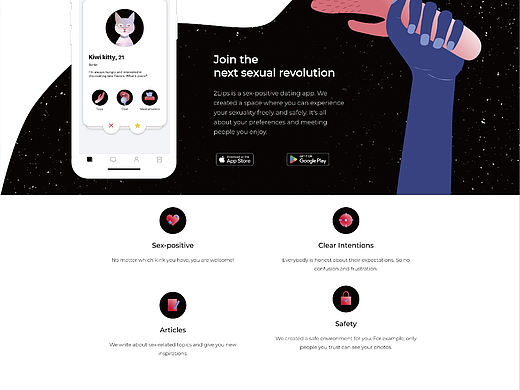 交友app视觉设计|2lips