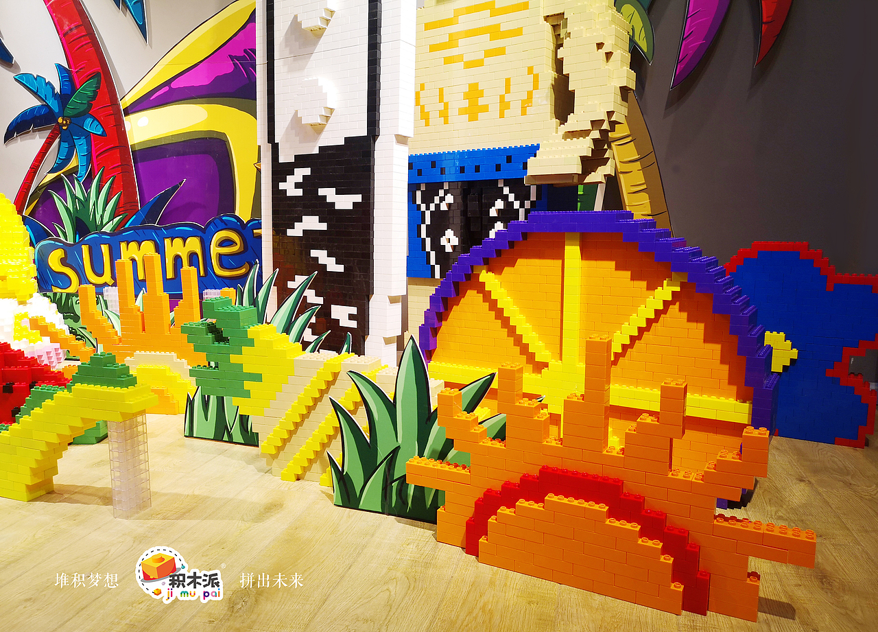 乐高积木美陈热带风（图ZMjY2NDU1OTQw） - 手办/模玩 - 站酷设计师积木派原创素材 - 站酷ZCOOL