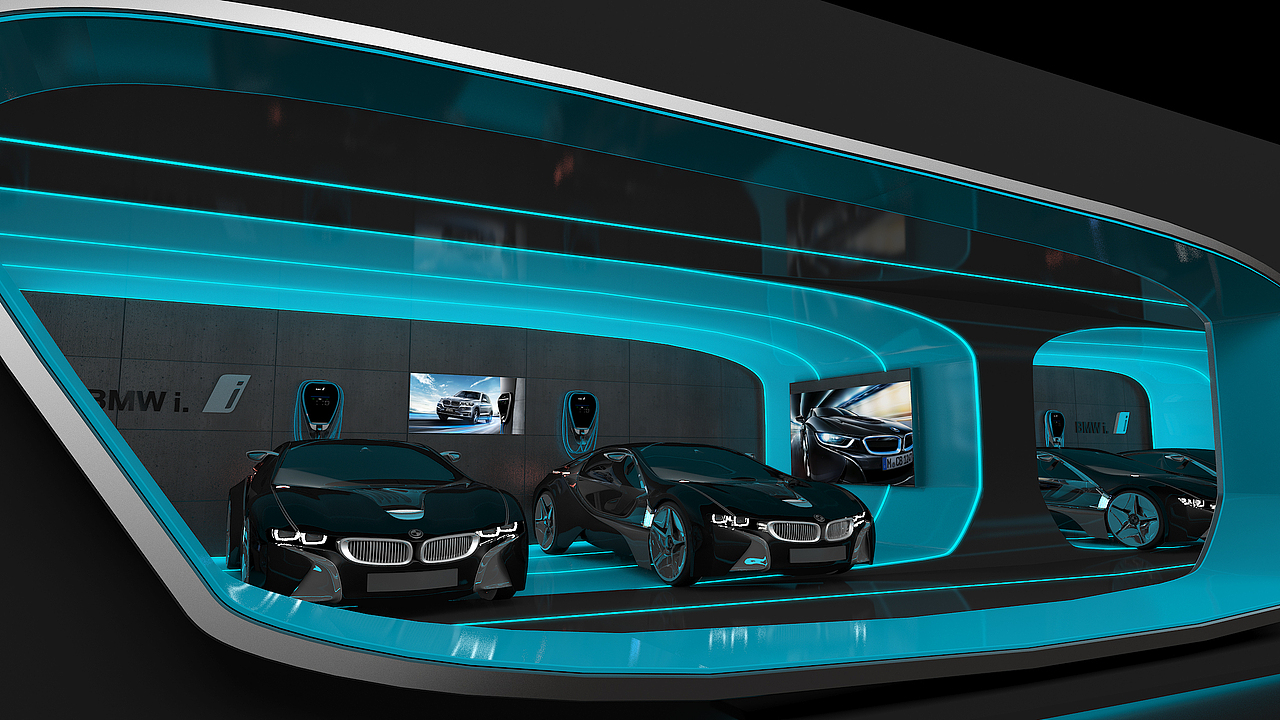 BMW NEV上海体验中心（图ZMTI0MDE4MDY0） - 展陈设计 - 站酷设计师富钧原创素材 - 站酷ZCOOL