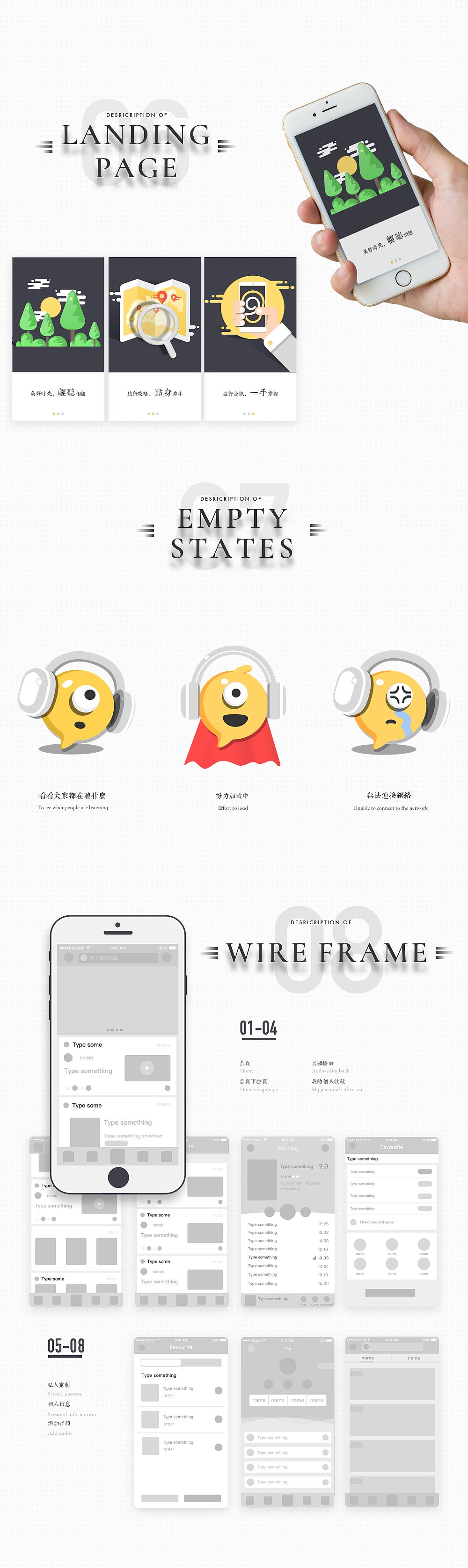 轻听-旅游Fm APP（图ZNzkzNzY3MDg=） - APP界面 - 站酷设计师熊二小原创素材 - 站酷ZCOOL