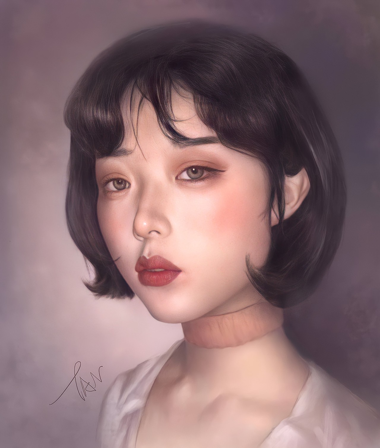 ps板绘厚涂作品