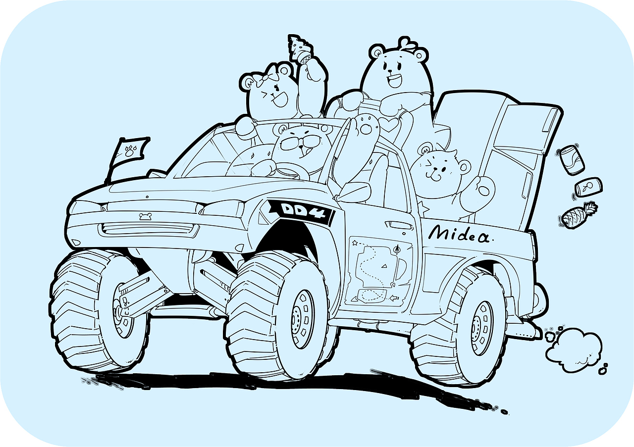 美的熊一家（图ZMTUzNDQxNjg4） - 图案 - 站酷设计师就不理你原创素材 - 站酷ZCOOL