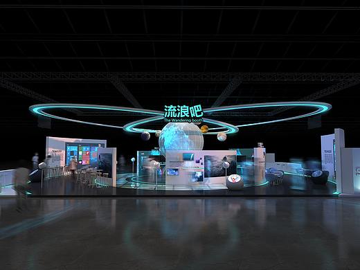 流浪地球式展台设计