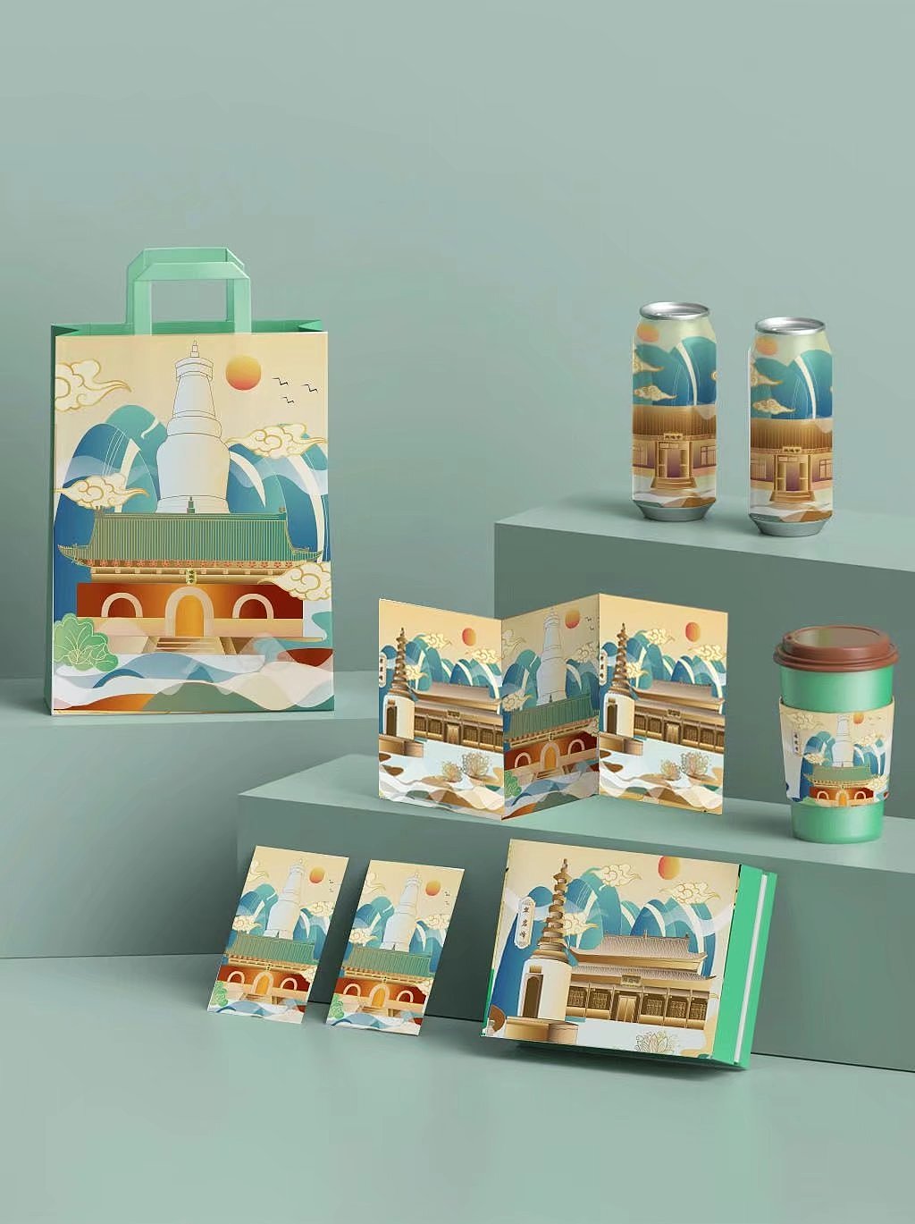 五台山建筑文创（图ZMjYzOTU0NTYw） - 图案 - 站酷设计师设计狗的日常原创素材 - 站酷ZCOOL