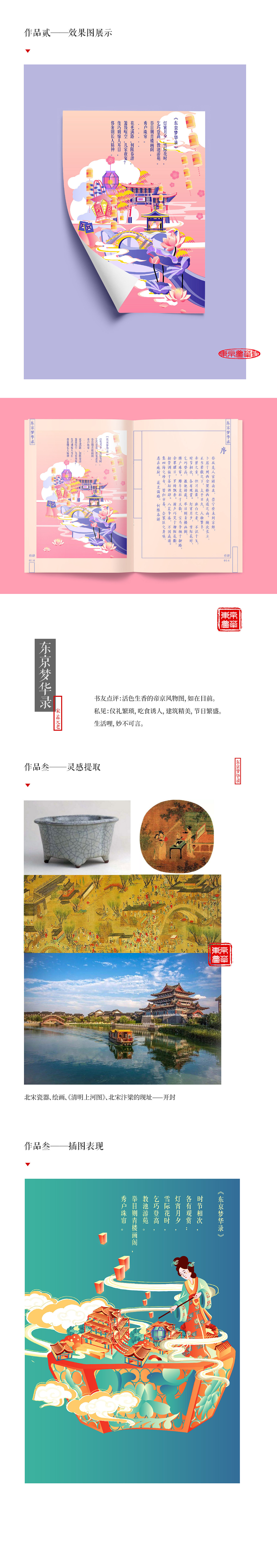 东京梦华录插画设计及衍生品设计