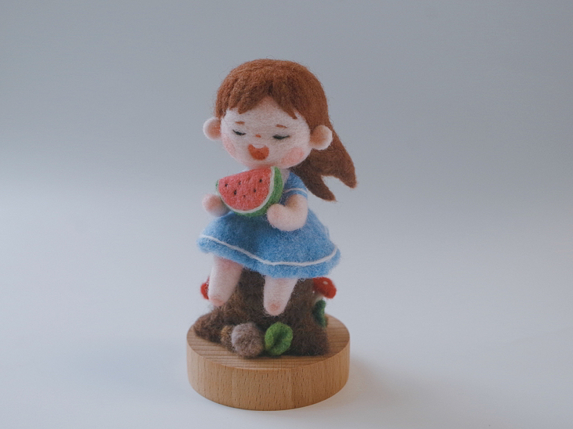 羊毛毡手工《夏天的味道》