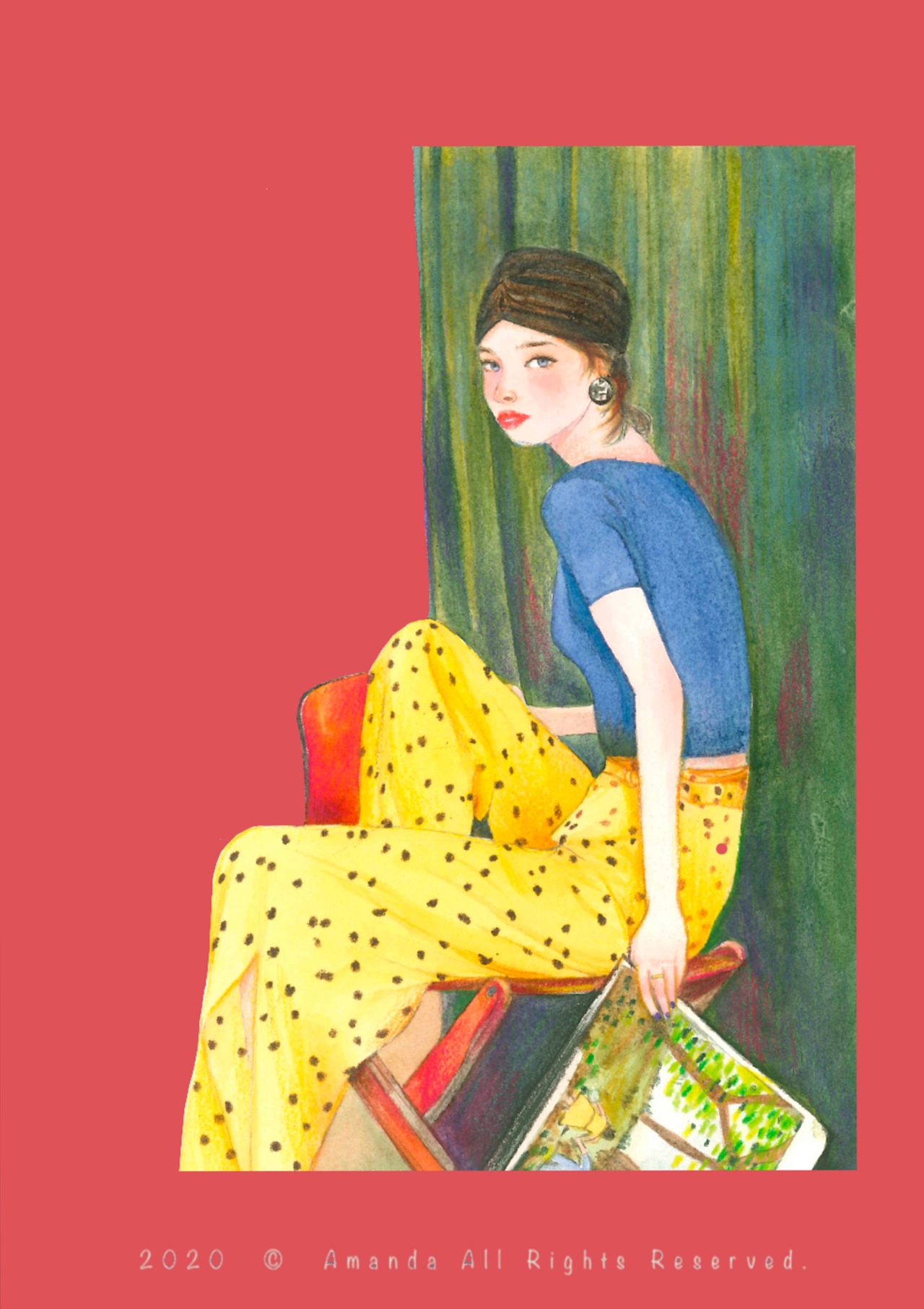 水彩清新人物插画（图ZMjE3NTEzNDYw） - 商业插画 - 站酷设计师Amanda屈原创素材 - 站酷ZCOOL