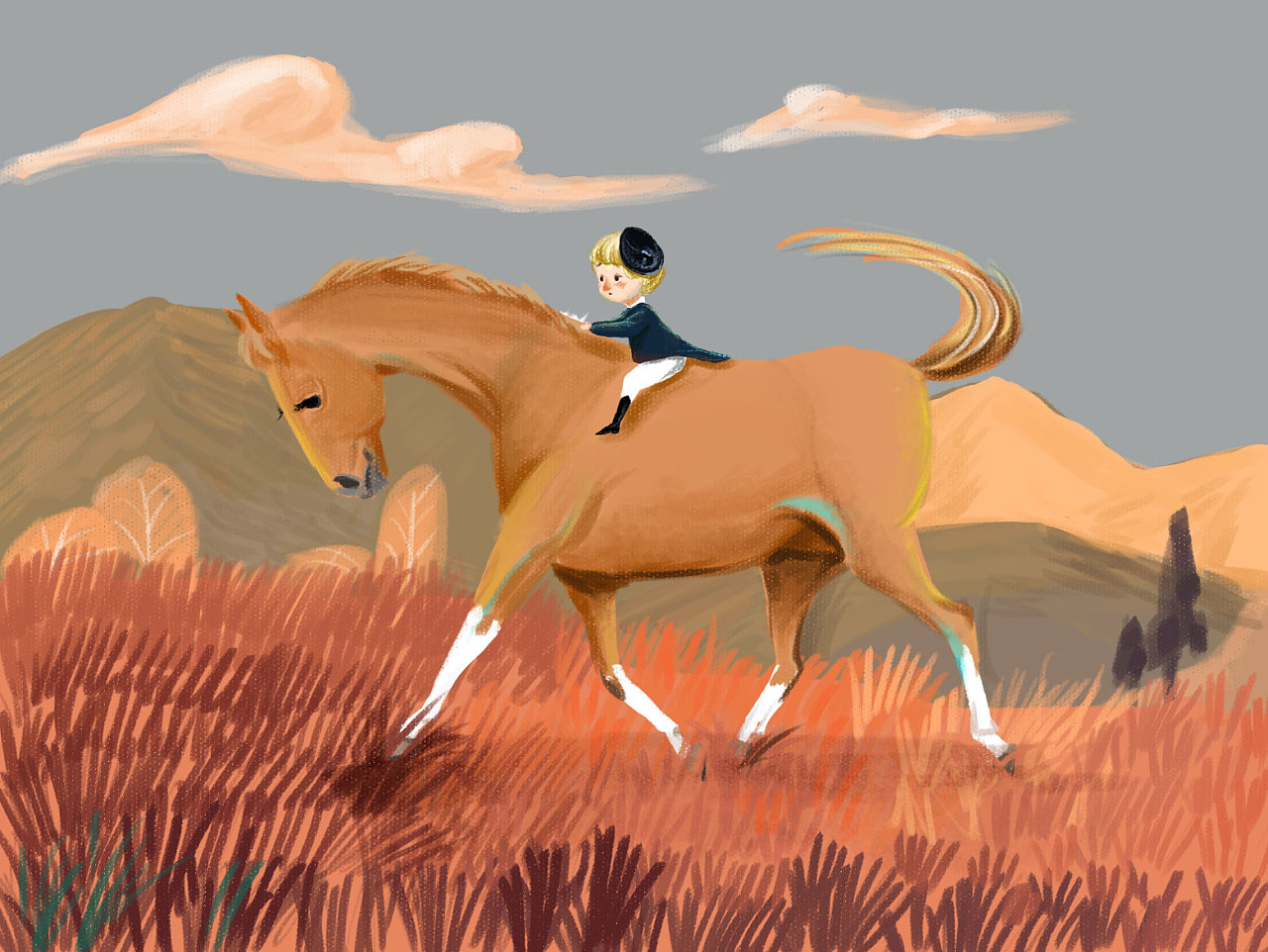 中世纪骑马的骑士插画图片素材_ID:355649916-Veer图库