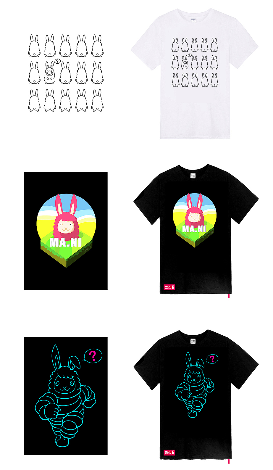 品牌logo/vi设计 玛尼兔吉祥物设计 插画设计（图ZODMyODE1ODg=） - 品牌 - 站酷设计师鲤城纲原创素材 - 站酷ZCOOL